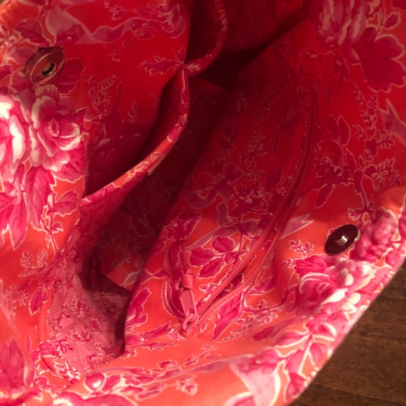 Vera Bradley Bag. Beautiful pink coral color. - Picture 4 of 5